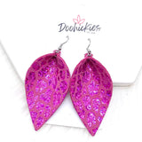 Metallic Leopard Petal Earrings